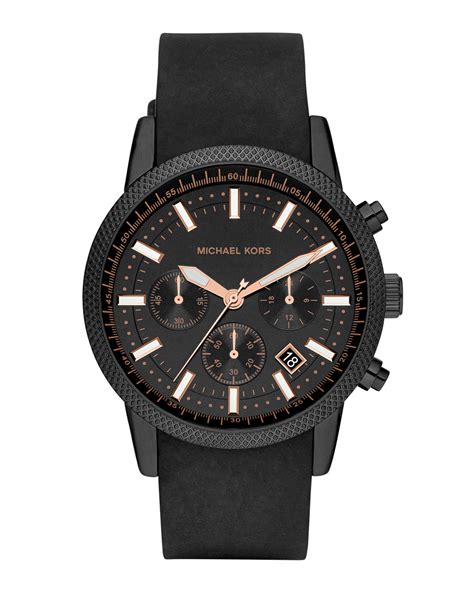 schwarze uhren michael kors|Classic Black Watches For Men .